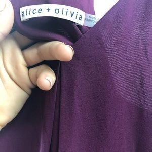 Alice and Olivia Purple Mini dress